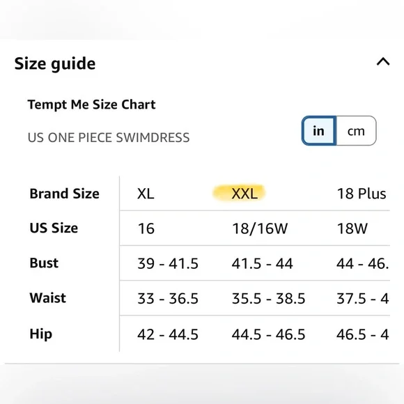 TemptMe One Piece Swimsuit Women Vintage Swimwear Tummy Control Slimming  XXL - Picture 12 of 13